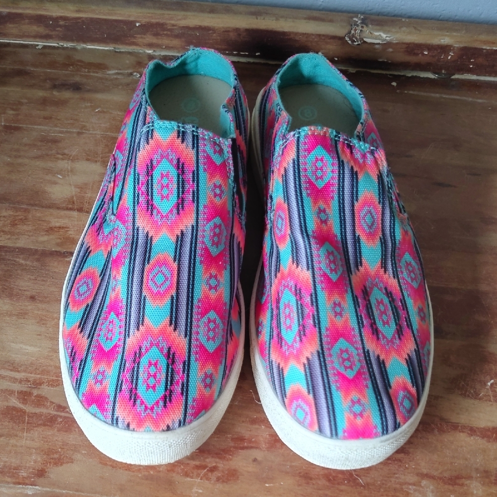 Crazy Train Horizon Serape Slip-Ons